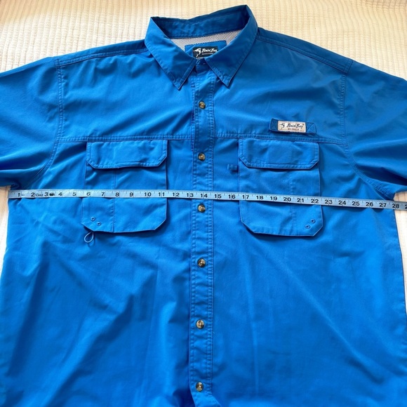 Bimini Bay Men's Fishing Boating Short Sleeve Button Down Shirt Wicking Size 2XL - Picture 10 of 11